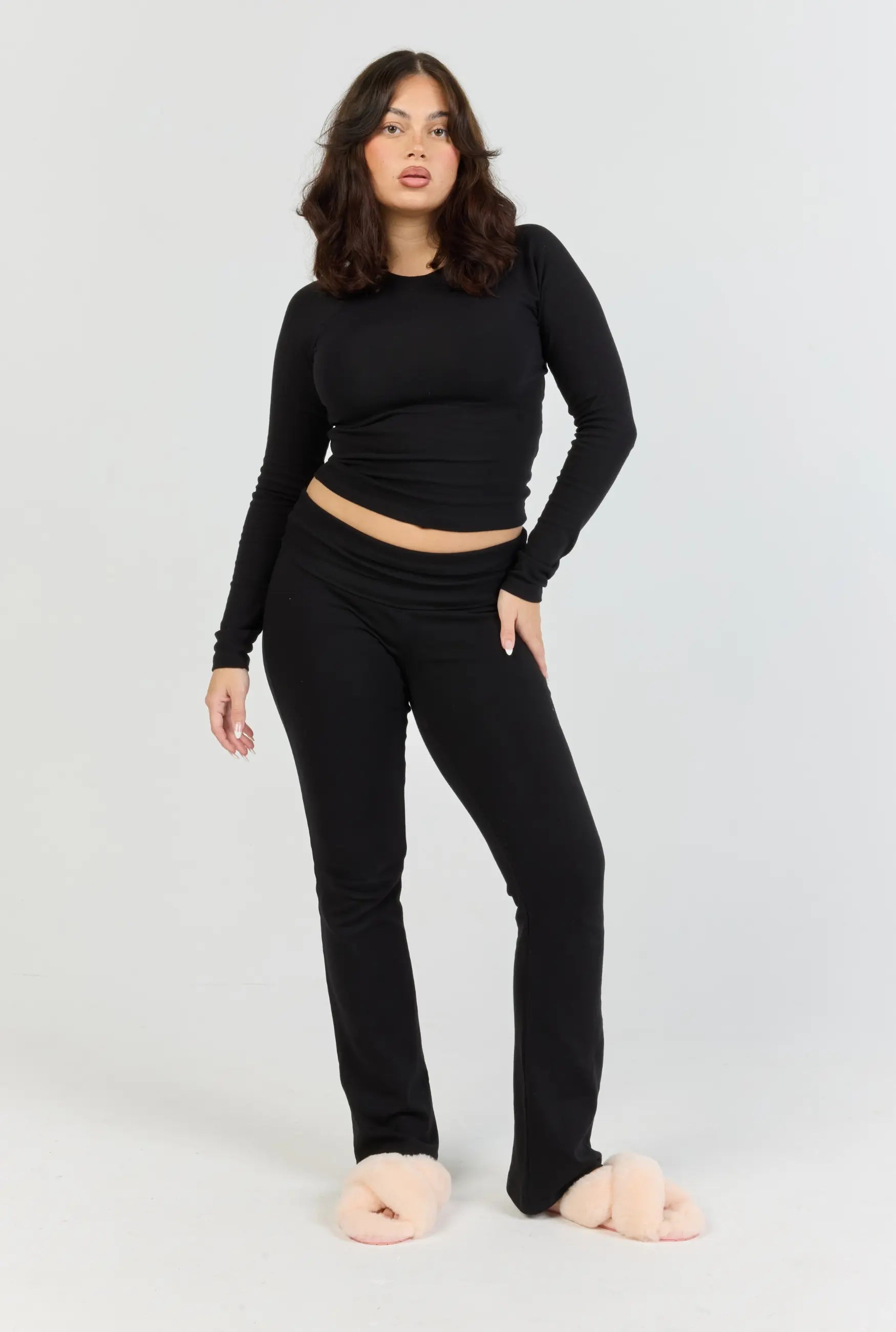 Soft Girl Set - Black (Long-sleeve)