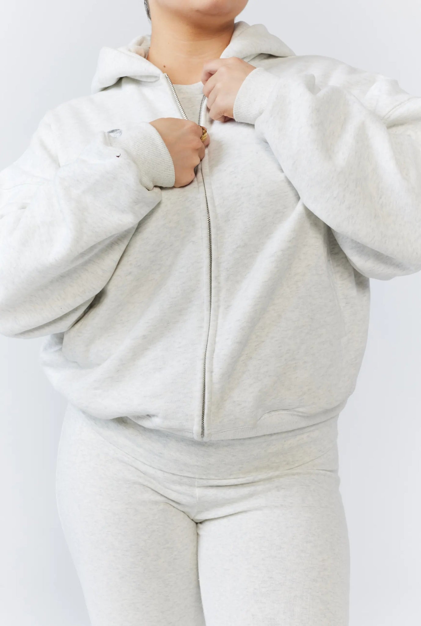 Cozy Cut Zip Up Hoodie
