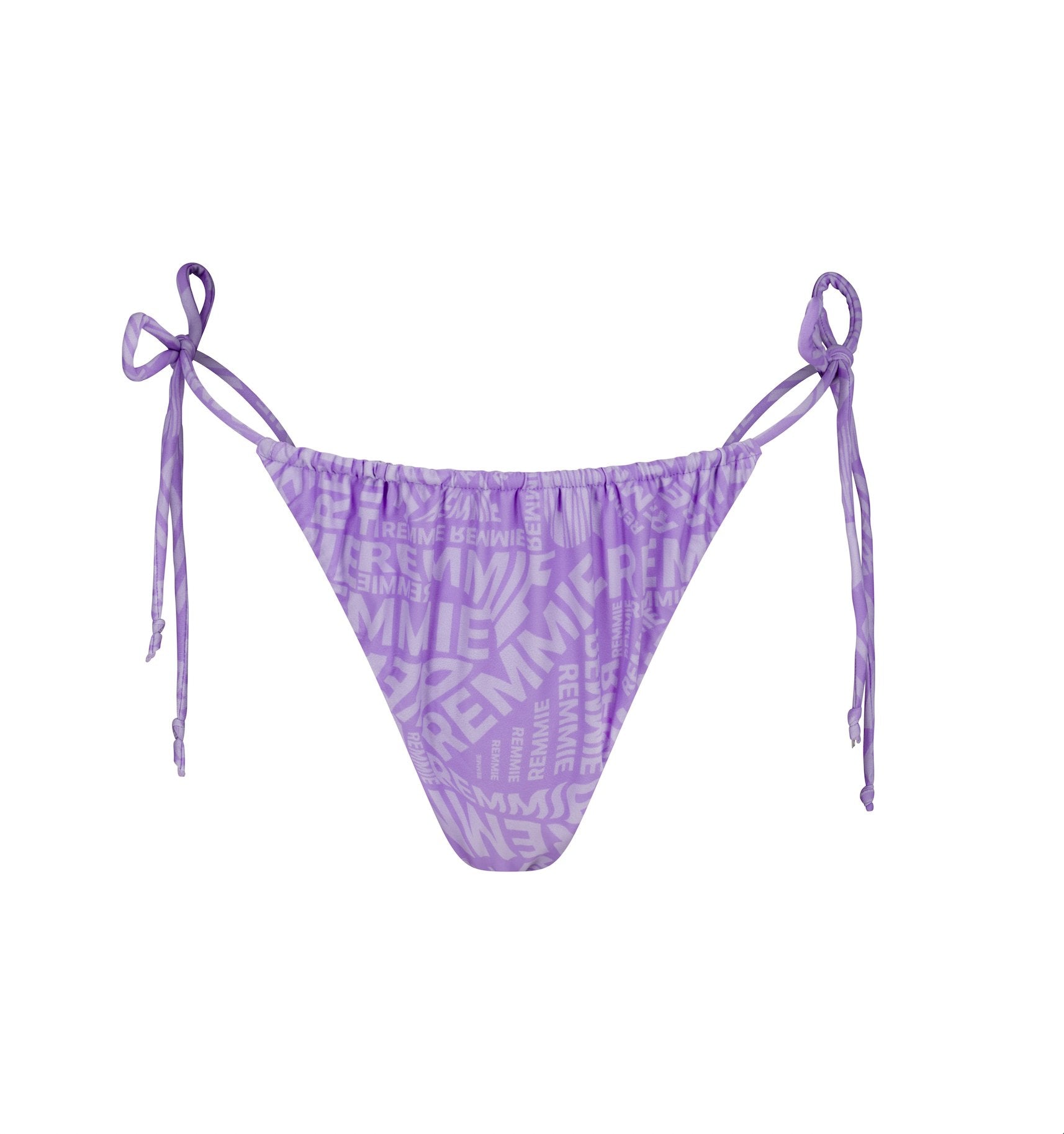 Lilac Ruched Tie Bottom - Remmie By Riley