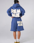 Muted Blue Hoodie - Remmie By Riley