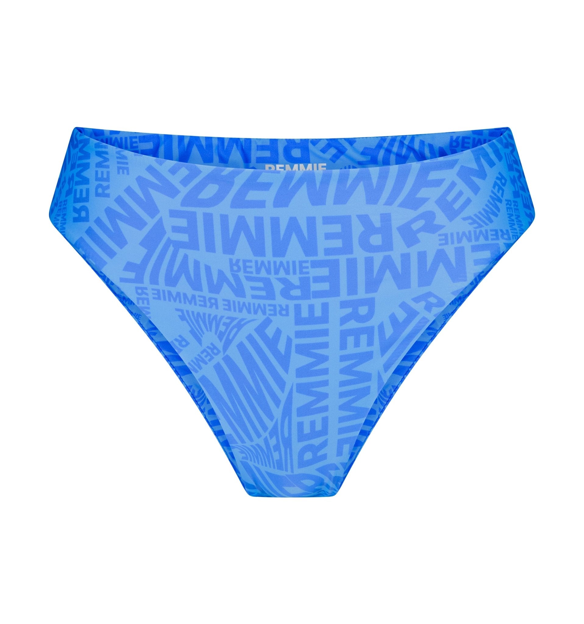 Ocean Blue Mid Coverage Bottoms - Remmie By Riley