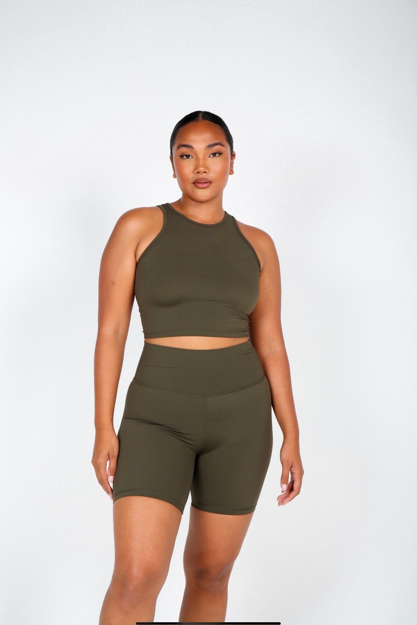 Olive Bike Shorts - Remmie By Riley