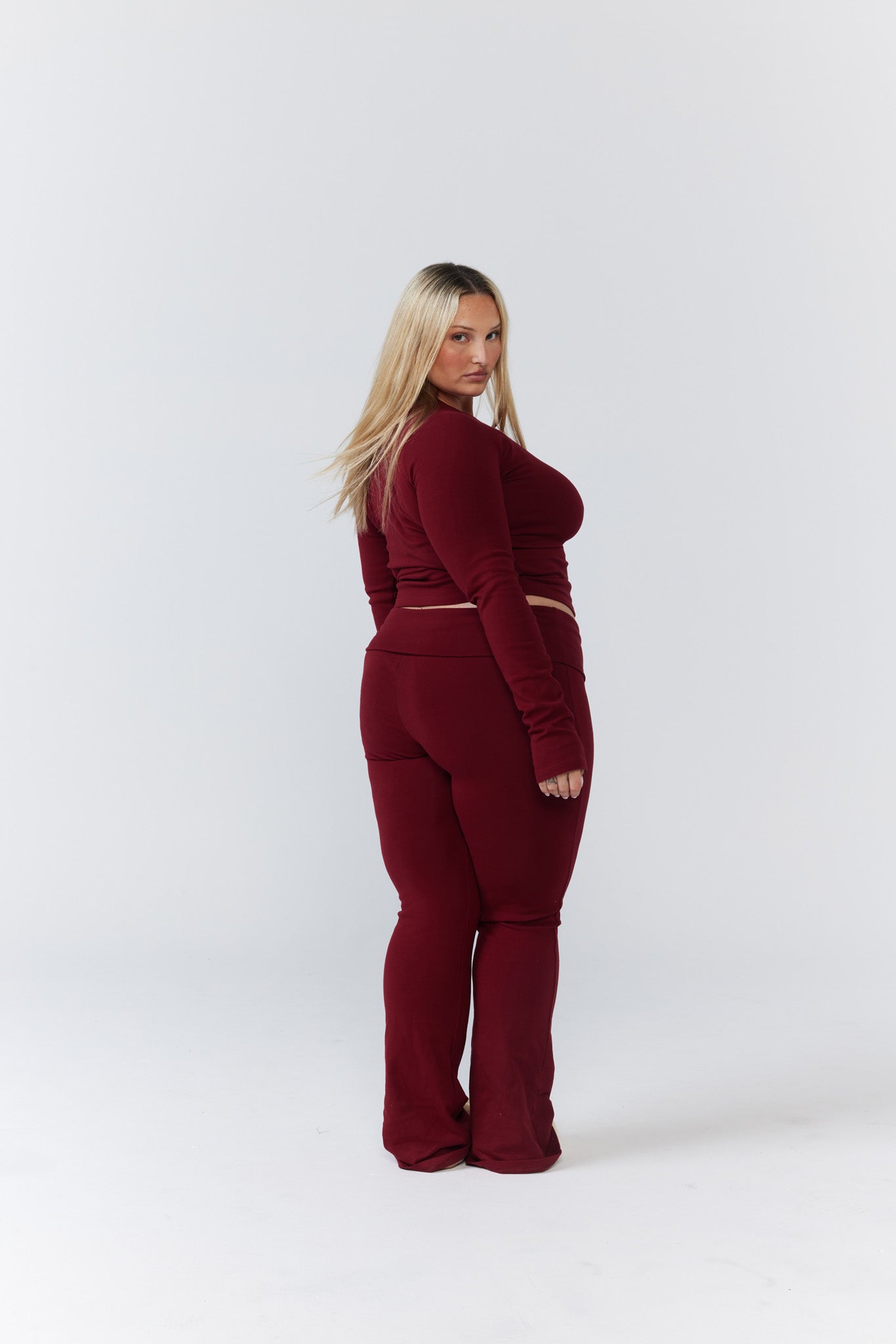 Soft Girl Long - Sleeve - Dark Cherry - Remmie By Riley