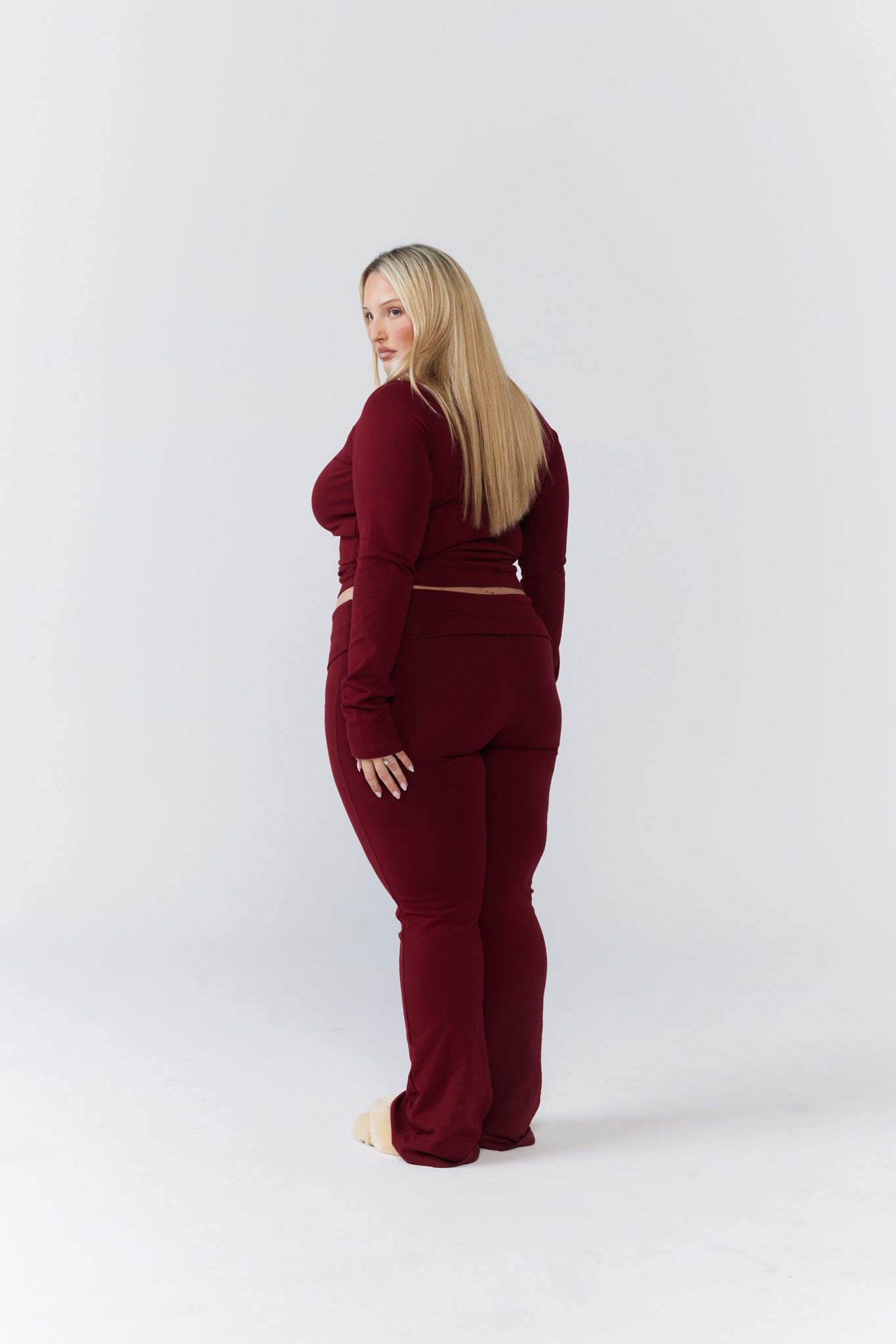 Soft Girl Long - Sleeve - Dark Cherry - Remmie By Riley