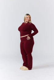 Soft Girl Long - Sleeve - Dark Cherry - Remmie By Riley