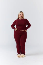 Soft Girl Long - Sleeve - Dark Cherry - Remmie By Riley