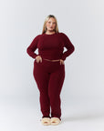 Soft Girl Long - Sleeve - Dark Cherry - Remmie By Riley