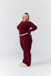 Soft Girl Long - Sleeve - Dark Cherry - Remmie By Riley