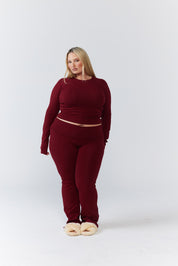 Soft Girl Long - Sleeve - Dark Cherry - Remmie By Riley