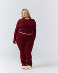 Soft Girl Long - Sleeve - Dark Cherry - Remmie By Riley