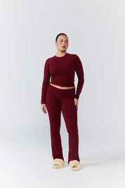 Soft Girl Long - Sleeve - Dark Cherry - Remmie By Riley