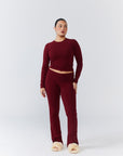 Soft Girl Long - Sleeve - Dark Cherry - Remmie By Riley