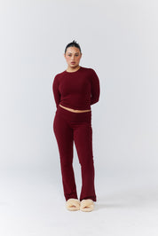 Soft Girl Long - Sleeve - Dark Cherry - Remmie By Riley