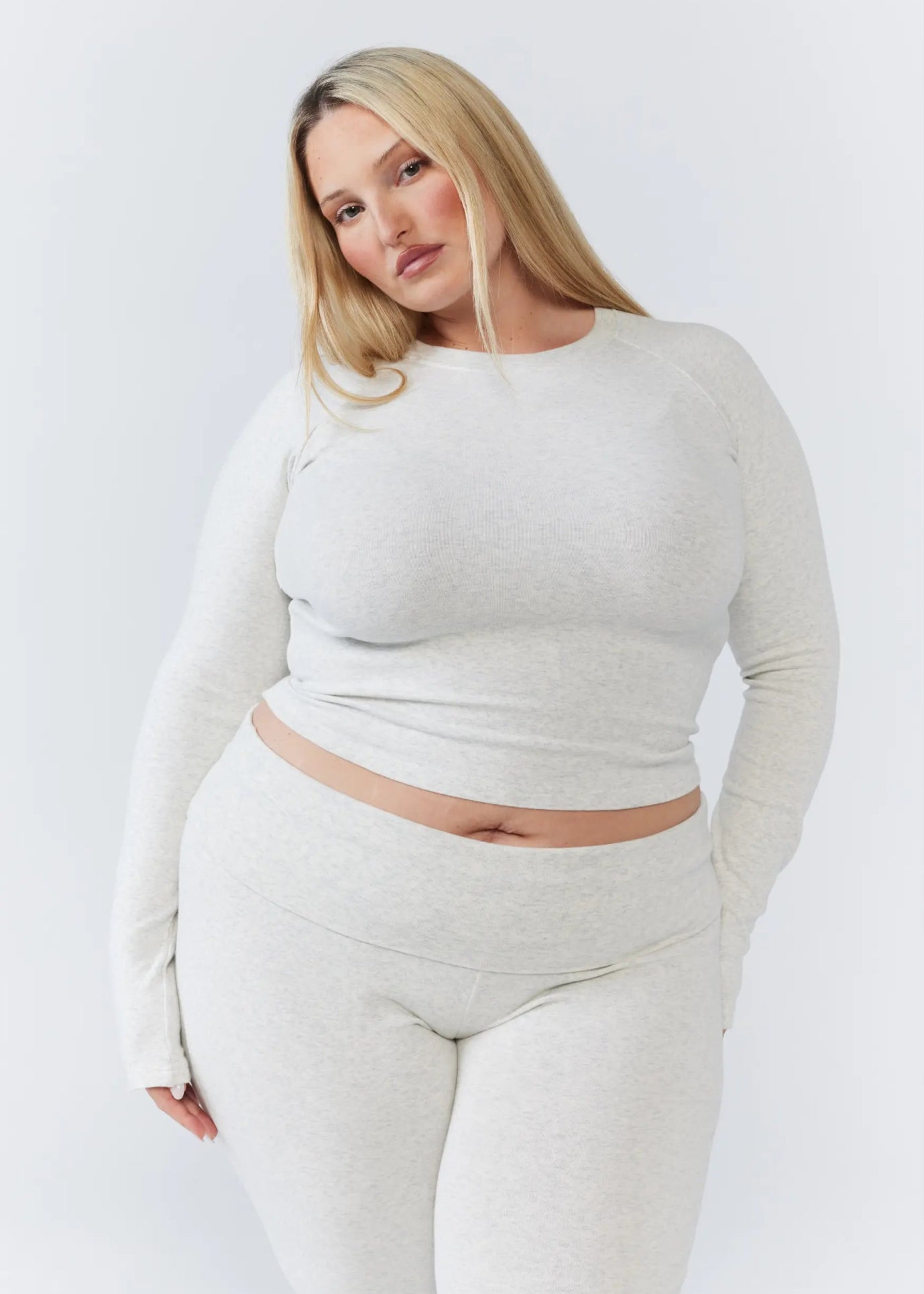 Soft Girl Long - Sleeve - Grey Marle - Remmie By Riley