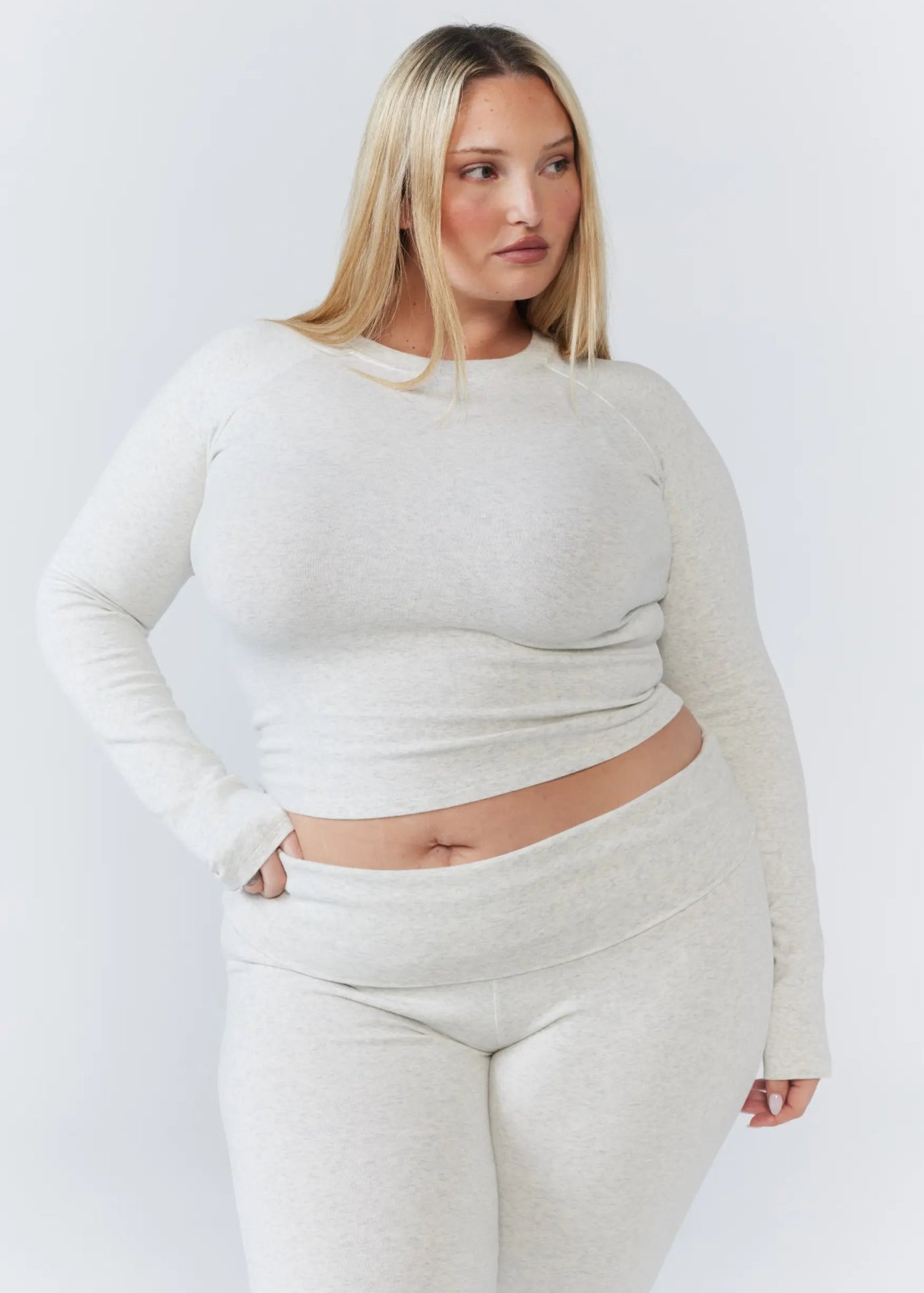 Soft Girl Long - Sleeve - Grey Marle - Remmie By Riley