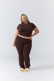 Soft Girl Pant - Expresso - Remmie By Riley