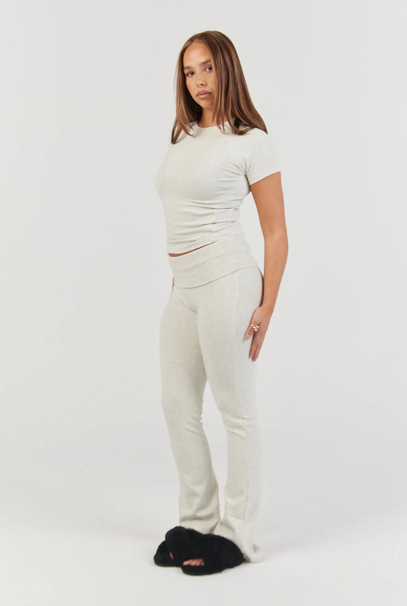 Soft Girl Pant - Grey Marle - Remmie By Riley