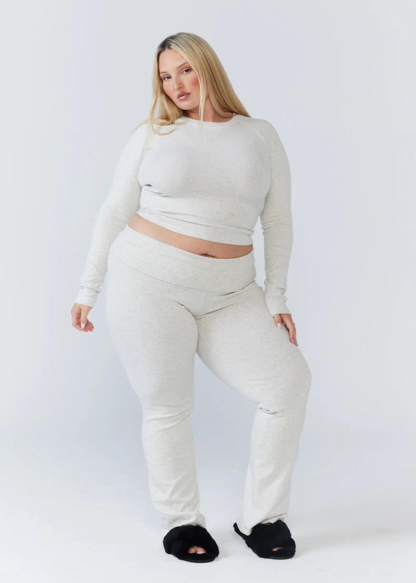 Soft Girl Set - Grey Marle - Remmie By Riley