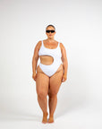 White Cut-Out One Piece - Remmie By Riley