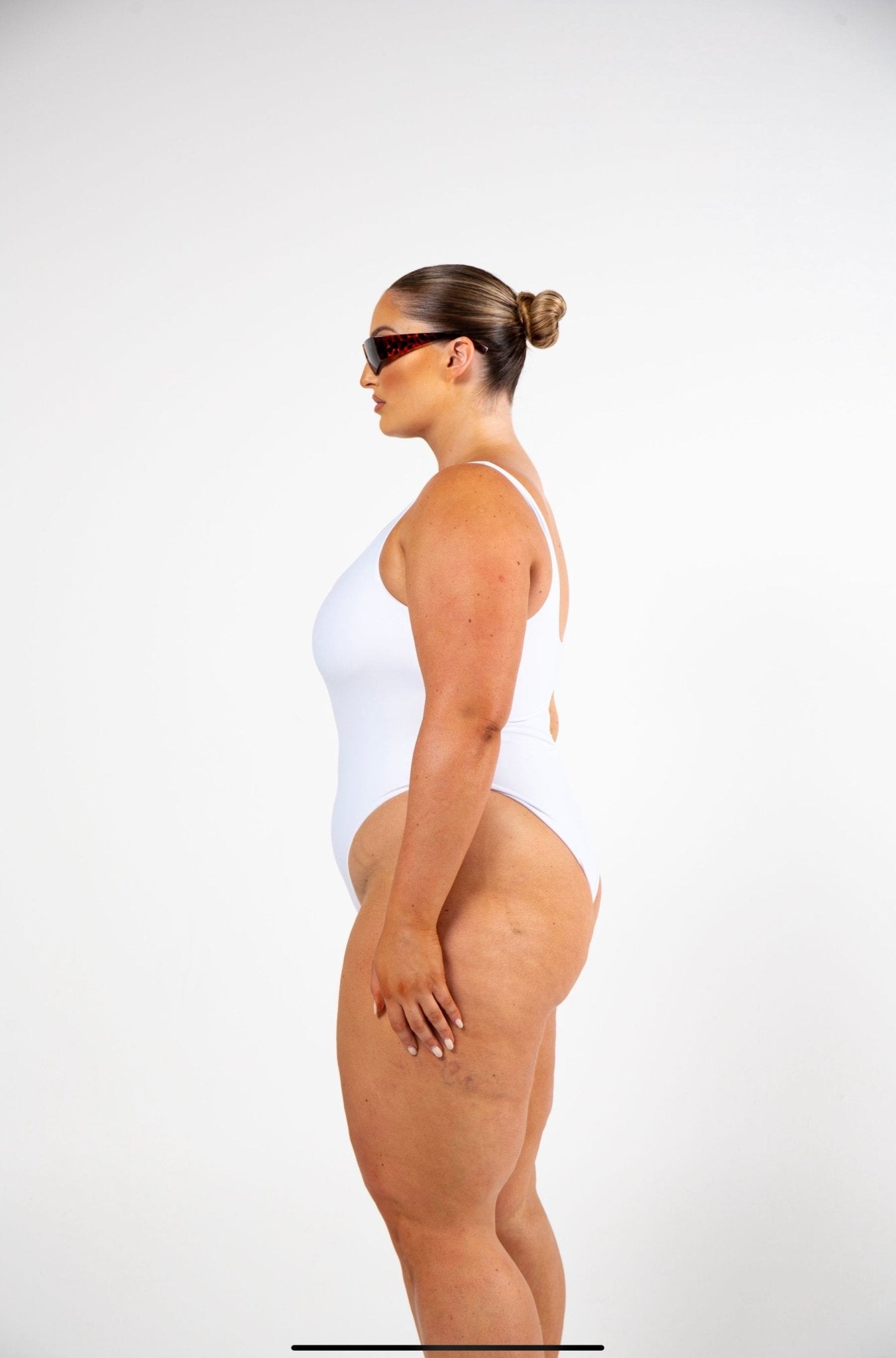 White Cut-Out One Piece - Remmie By Riley