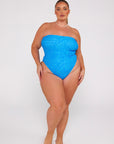 Ocean Blue Strapless One Piece - Remmie By Riley